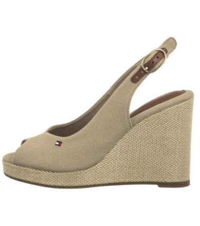 Tommy Hilfiger Flag High Wedge Espad Slingback Horseradish FW0FW08597 ACC (TH1327-a) kurpes