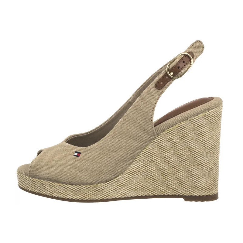 Tommy Hilfiger Flag High Wedge Espad Slingback Horseradish FW0FW08597 ACC (TH1327-a) kurpes