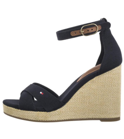 Tommy Hilfiger Flag High Wedge Espad Crisscross Space Blue FW0FW08661 DW6 (TH1329-a) batai