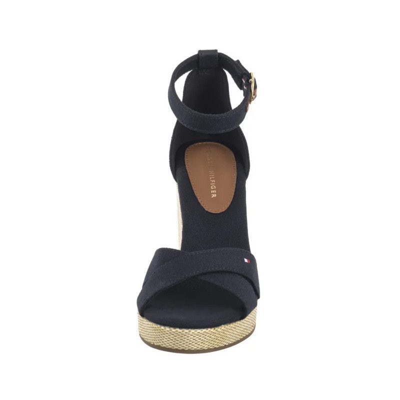 Tommy Hilfiger Flag High Wedge Espad Crisscross Space Blue FW0FW08661 DW6 (TH1329-a) shoes