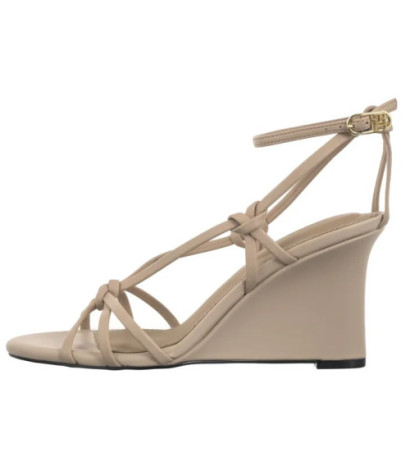 Tommy Hilfiger Leather Knots Wedge Sandal Misty Blush FW0FW08417 TRY (TH1331-a) batai