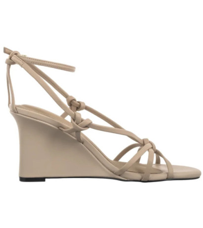 Tommy Hilfiger Leather Knots Wedge Sandal Misty Blush FW0FW08417 TRY (TH1331-a) batai
