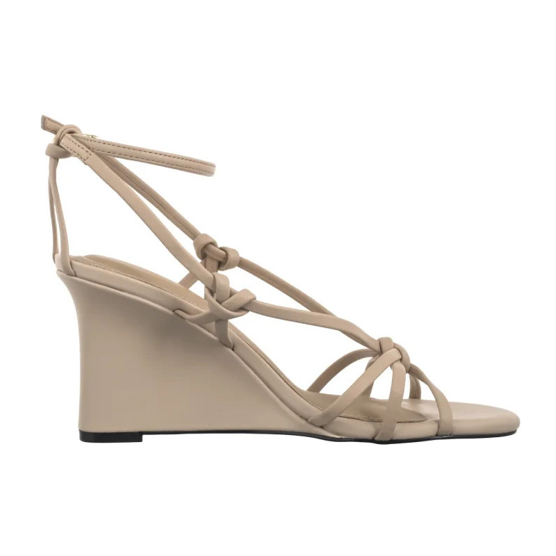 Tommy Hilfiger Leather Knots Wedge Sandal Misty Blush FW0FW08417 TRY (TH1331-a) batai