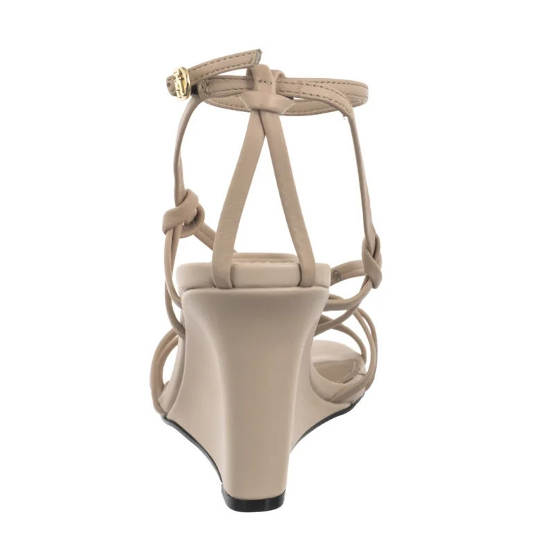 Tommy Hilfiger Leather Knots Wedge Sandal Misty Blush FW0FW08417 TRY (TH1331-a) kingad