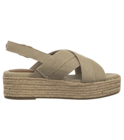 Tommy Hilfiger Denim Espadrille Platform Sandal Horseradish FW0FW08669 ACC (TH1333-a) bateliai