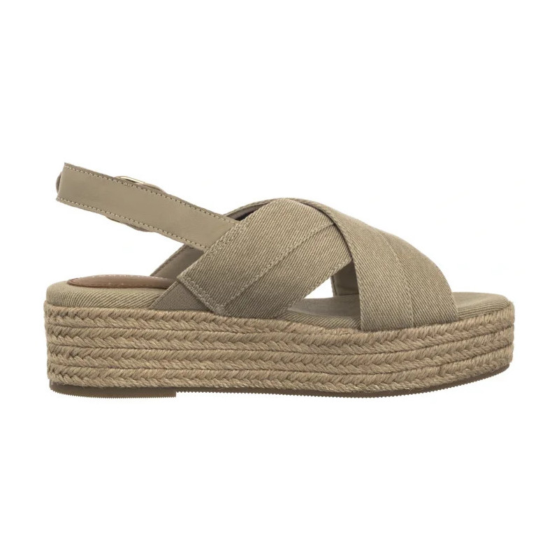 Tommy Hilfiger Denim Espadrille Platform Sandal Horseradish FW0FW08669 ACC (TH1333-a) bateliai