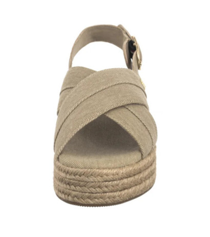 Tommy Hilfiger Denim Espadrille Platform Sandal Horseradish FW0FW08669 ACC (TH1333-a) kurpes