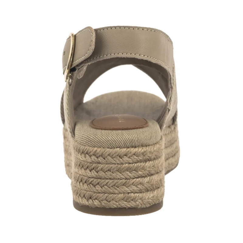 Tommy Hilfiger Denim Espadrille Platform Sandal Horseradish FW0FW08669 ACC (TH1333-a) bateliai
