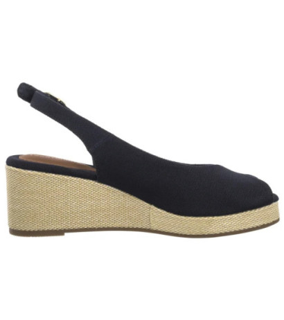 Tommy Hilfiger Flag Mid Wedge Espad Slingback Space Blue FW0FW08595 DW6 (TH1328-b) batai