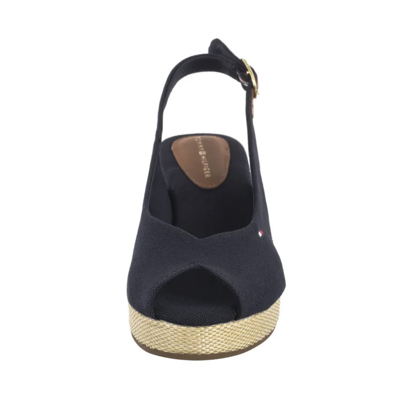 Tommy Hilfiger Flag Mid Wedge Espad Slingback Space Blue FW0FW08595 DW6 (TH1328-b) batai