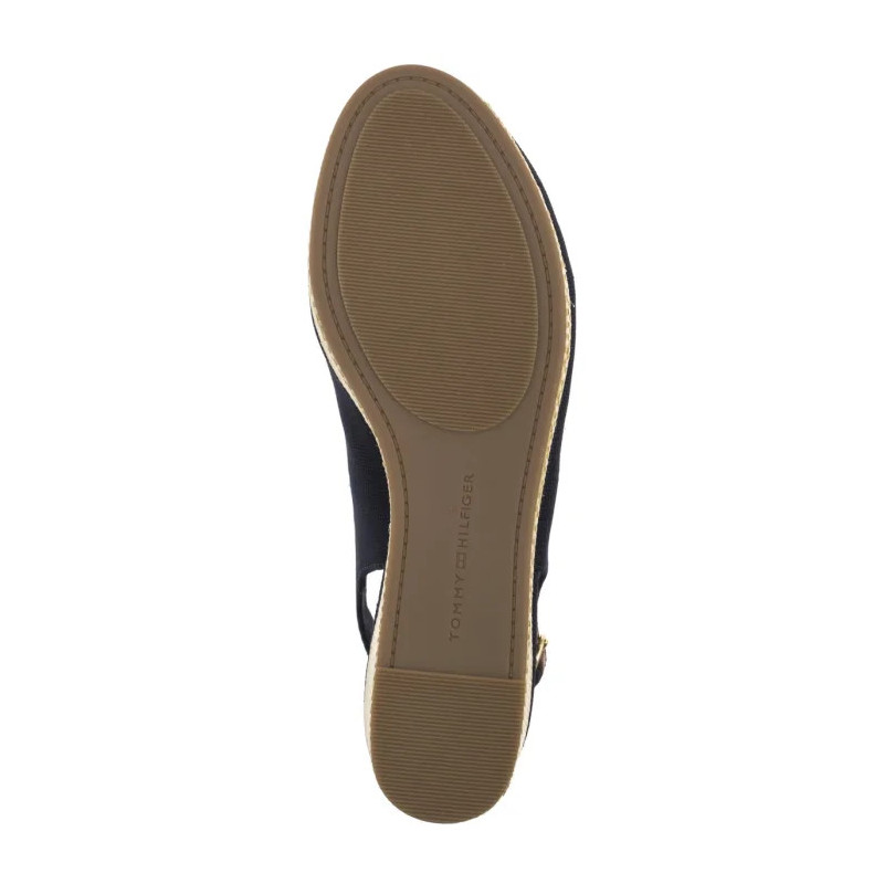 Tommy Hilfiger Flag Mid Wedge Espad Slingback Space Blue FW0FW08595 DW6 (TH1328-b) kurpes