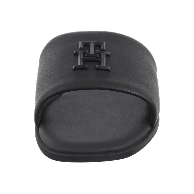 Tommy Hilfiger TH Logo Hardware Leather Mule Black FW0FW08806 BDS (TH1320-b) Moteriški batai/šlepetės