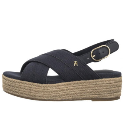 Tommy Hilfiger Denim Espadrille Platform Sandal Space Blue FW0FW08669 DW6 (TH1333-b) kurpes