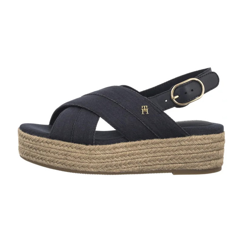 Tommy Hilfiger Denim Espadrille Platform Sandal Space Blue FW0FW08669 DW6 (TH1333-b) bateliai