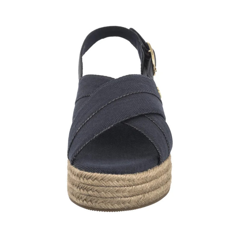 Tommy Hilfiger Denim Espadrille Platform Sandal Space Blue FW0FW08669 DW6 (TH1333-b) kurpes