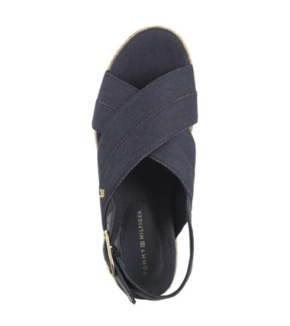Tommy Hilfiger Denim Espadrille Platform Sandal Space Blue FW0FW08669 DW6 (TH1333-b) kurpes