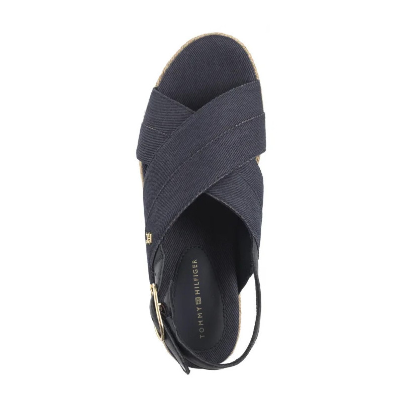 Tommy Hilfiger Denim Espadrille Platform Sandal Space Blue FW0FW08669 DW6 (TH1333-b) bateliai