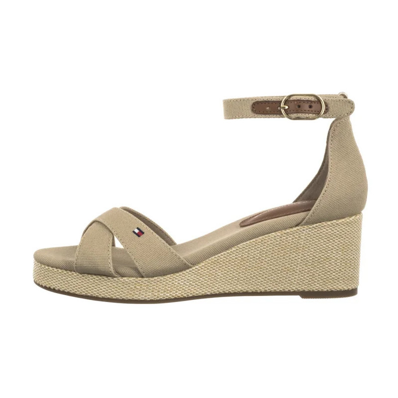 Tommy Hilfiger Flag Criss-Cros Mid Wedge Espad Horseradish FW0FW08481 ACC (TH1337-a) kurpes