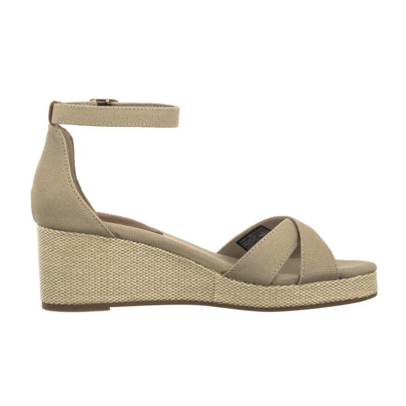 Tommy Hilfiger Flag Criss-Cros Mid Wedge Espad Horseradish FW0FW08481 ACC (TH1337-a) shoes