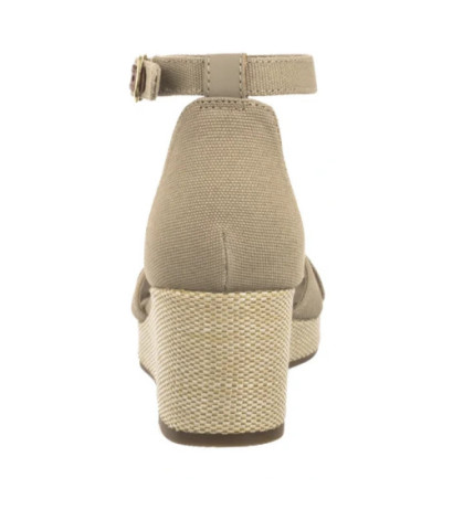 Tommy Hilfiger Flag Criss-Cros Mid Wedge Espad Horseradish FW0FW08481 ACC (TH1337-a) shoes