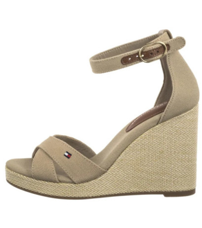 Tommy Hilfiger Flag High Wedge Espad Crisscross Horseradish FW0FW08661 ACC (TH1329-b) shoes