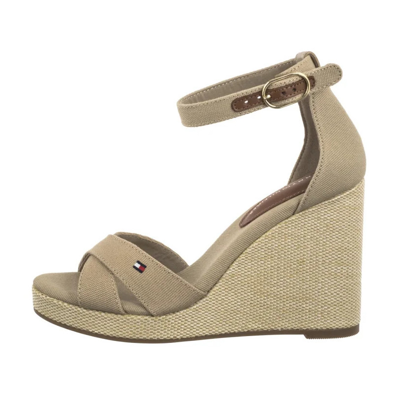 Tommy Hilfiger Flag High Wedge Espad Crisscross Horseradish FW0FW08661 ACC (TH1329-b) shoes