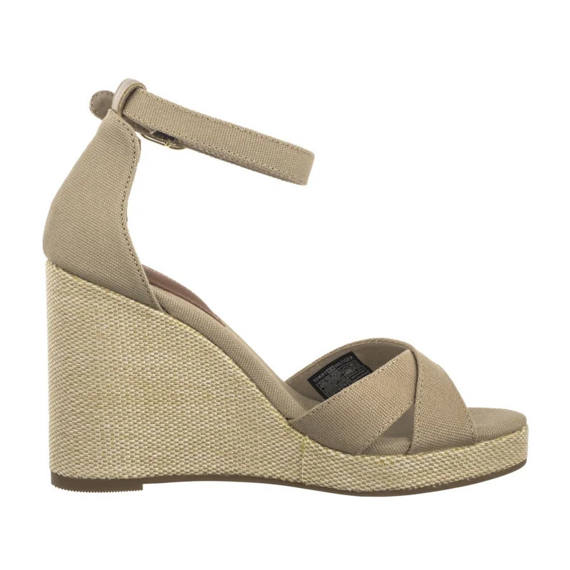 Tommy Hilfiger Flag High Wedge Espad Crisscross Horseradish FW0FW08661 ACC (TH1329-b) kurpes