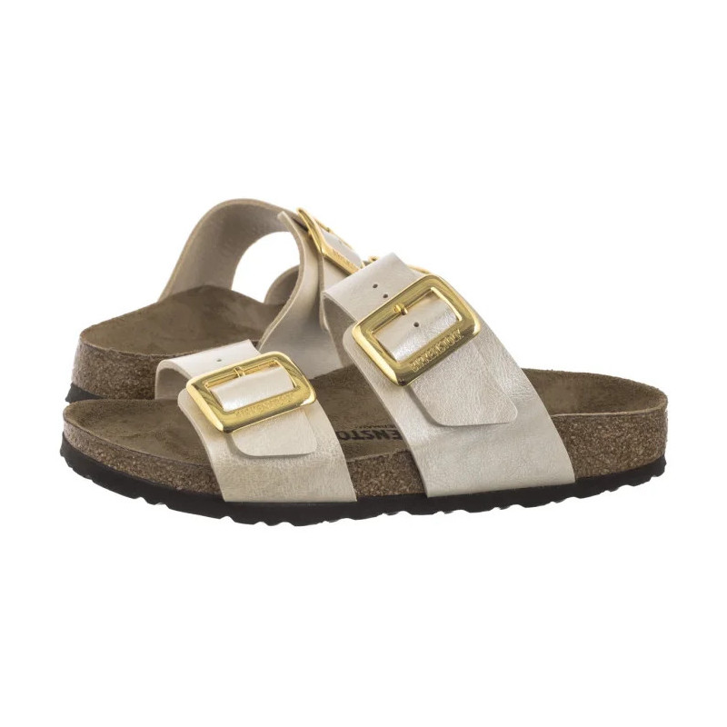 Birkenstock Sydney Cushion Buckle Graceful Pearl White 1029492 (BK301-a) Women's Shoes/Flip Flops