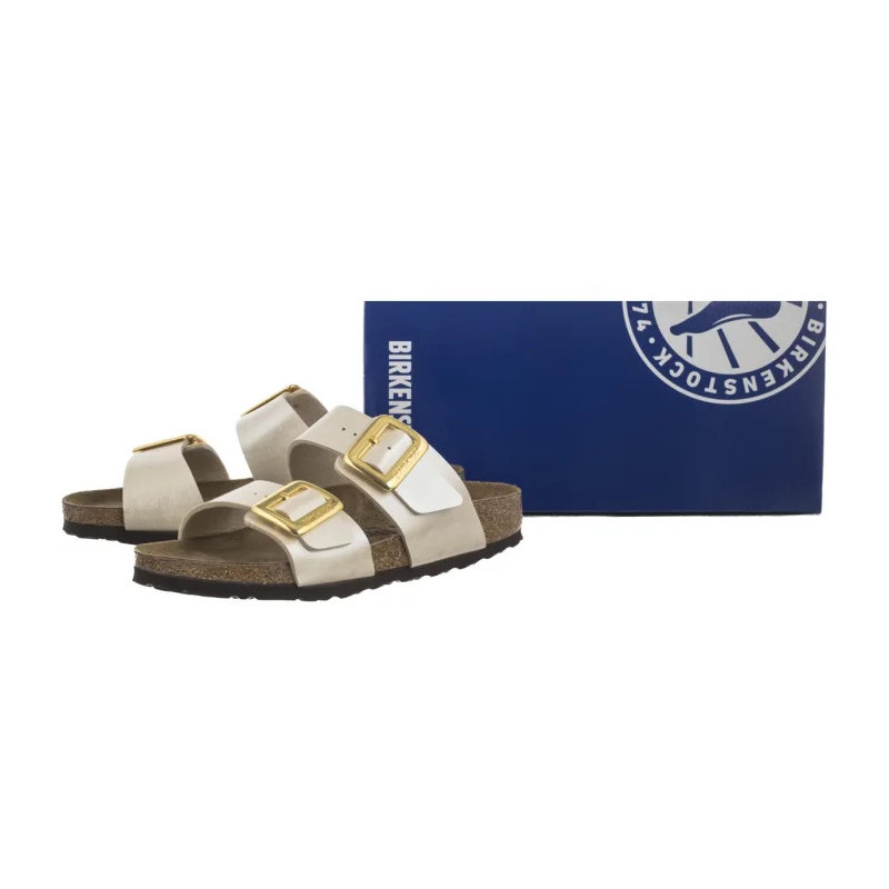 Birkenstock Sydney Cushion Buckle Graceful Pearl White 1029492 (BK301-a) Sieviešu apavi/Flip Flops