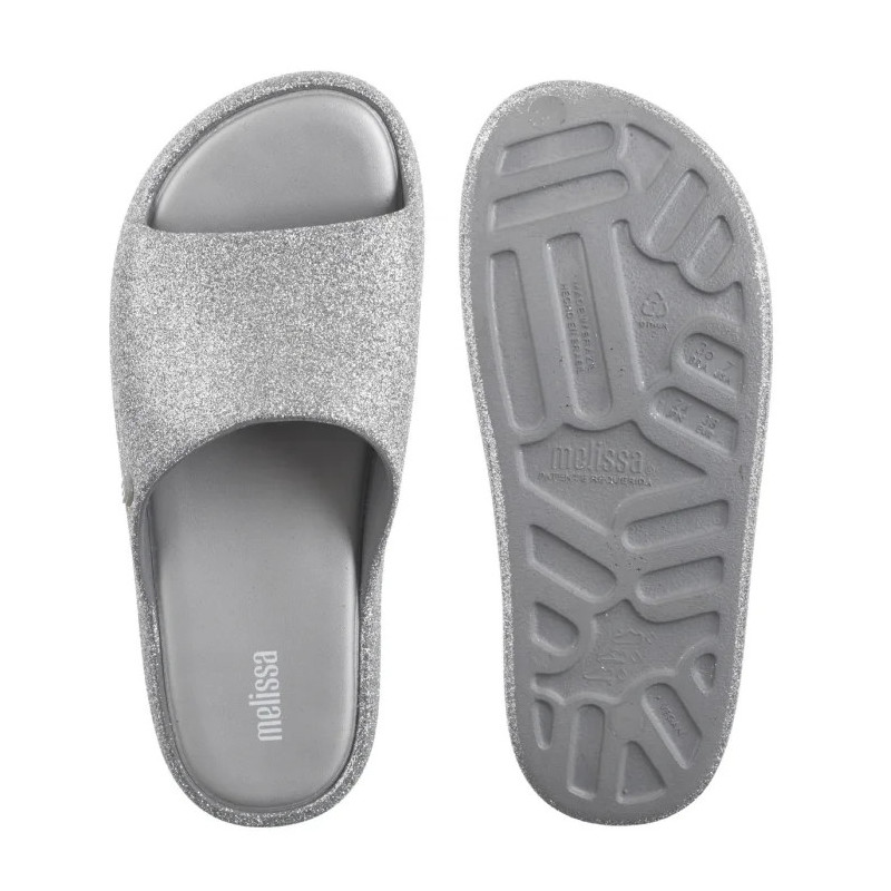 Melissa Free Platform Slide Gl 36126/BF581 Glitter Grey (ML354-a) kurpes