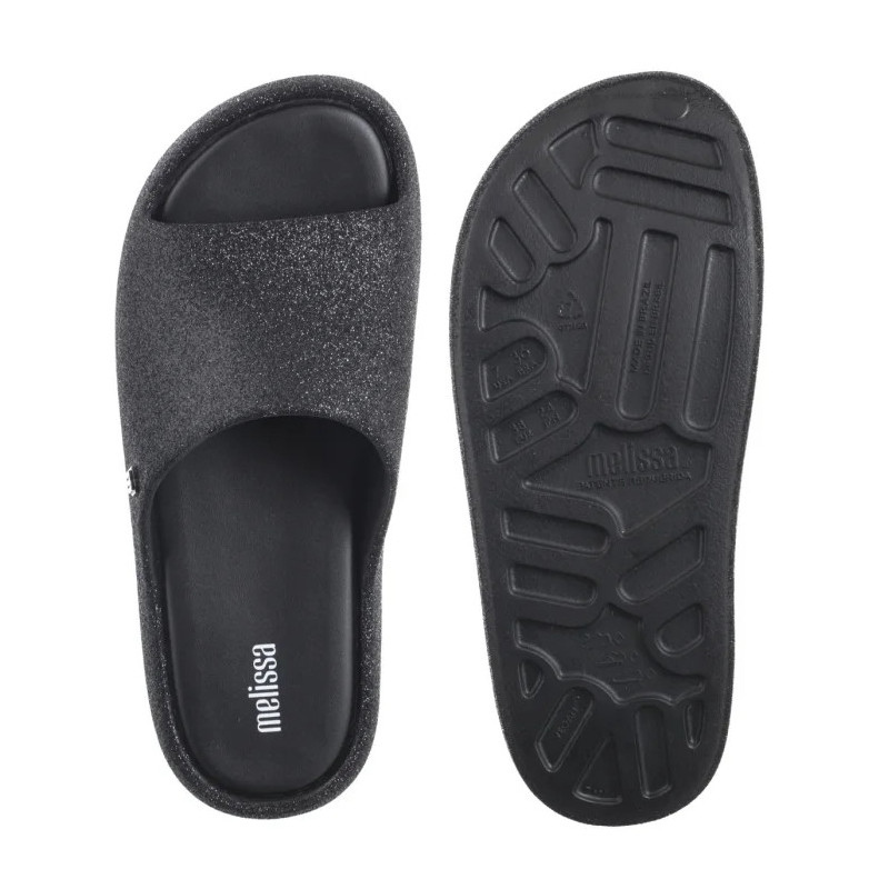 Melissa Free Platform Slide Gl 36126/BF580 Glitter Black (ML354-b) shoes