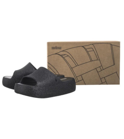 Melissa Free Platform Slide Gl 36126/BF580 Glitter Black (ML354-b) shoes