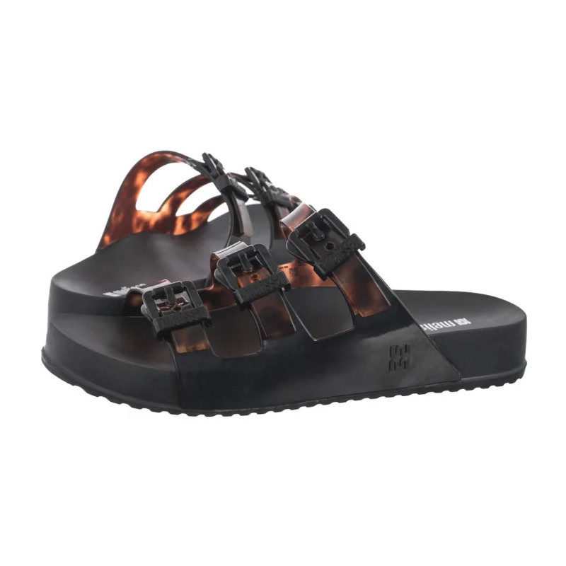 Melissa Cozy Stripes AD 35943/BC962 Black/Clear Tortoise (ML360-b) Sieviešu apavi/Flip Flops