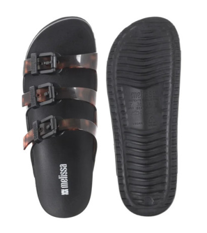 Melissa Cozy Stripes AD 35943/BC962 Black/Clear Tortoise (ML360-b) Sieviešu apavi/Flip Flops