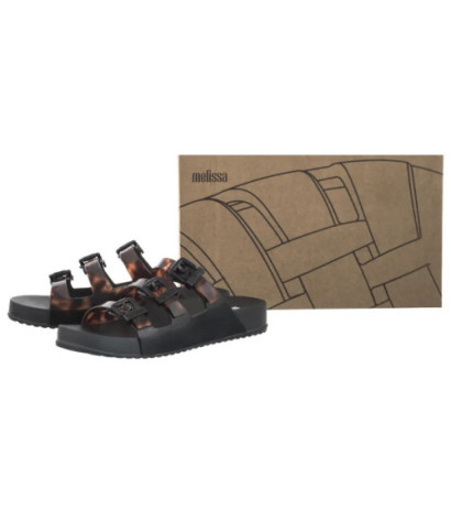 Melissa Cozy Stripes AD 35943/BC962 Black/Clear Tortoise (ML360-b) Sieviešu apavi/Flip Flops