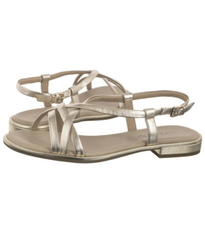 Caprice Złote 9-28100-44 978 Lt. Gold Metal (CP438-a) sandals