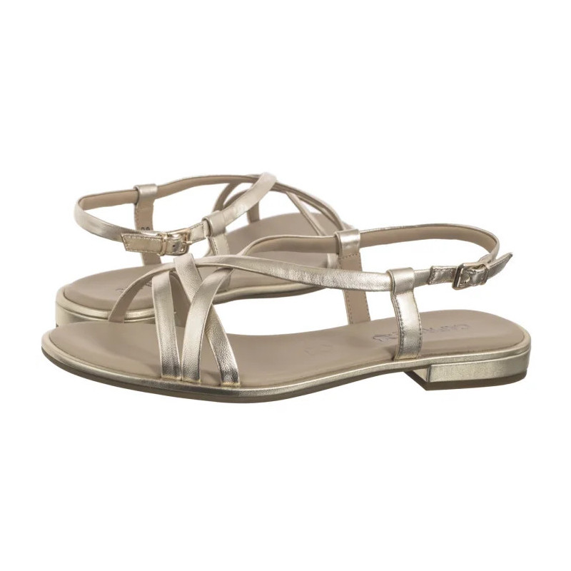 Caprice Złote 9-28100-44 978 Lt. Gold Metal (CP438-a) sandals