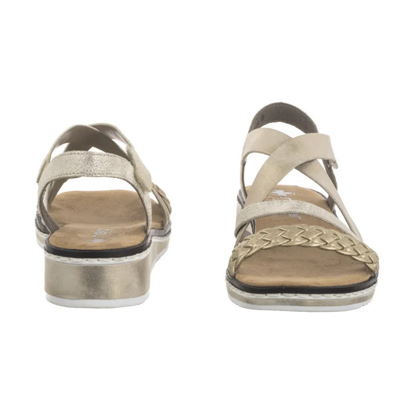 Rieker Złote V3663-90 Gold (RI253-a) kurpes