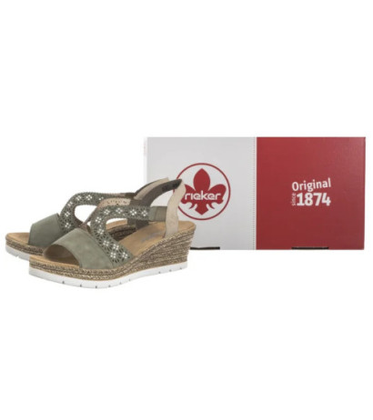 Rieker Zielone 61916-52 Green (RI255-a) kurpes