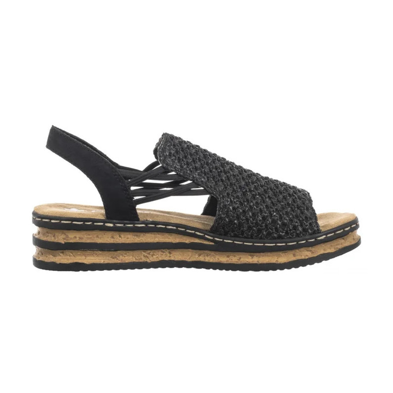 Rieker Czarne 62941-00 Black  (RI258-a) batai