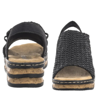 Rieker Czarne 62941-00 Black  (RI258-a) batai