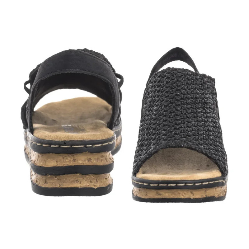 Rieker Czarne 62941-00 Black  (RI258-a) kurpes