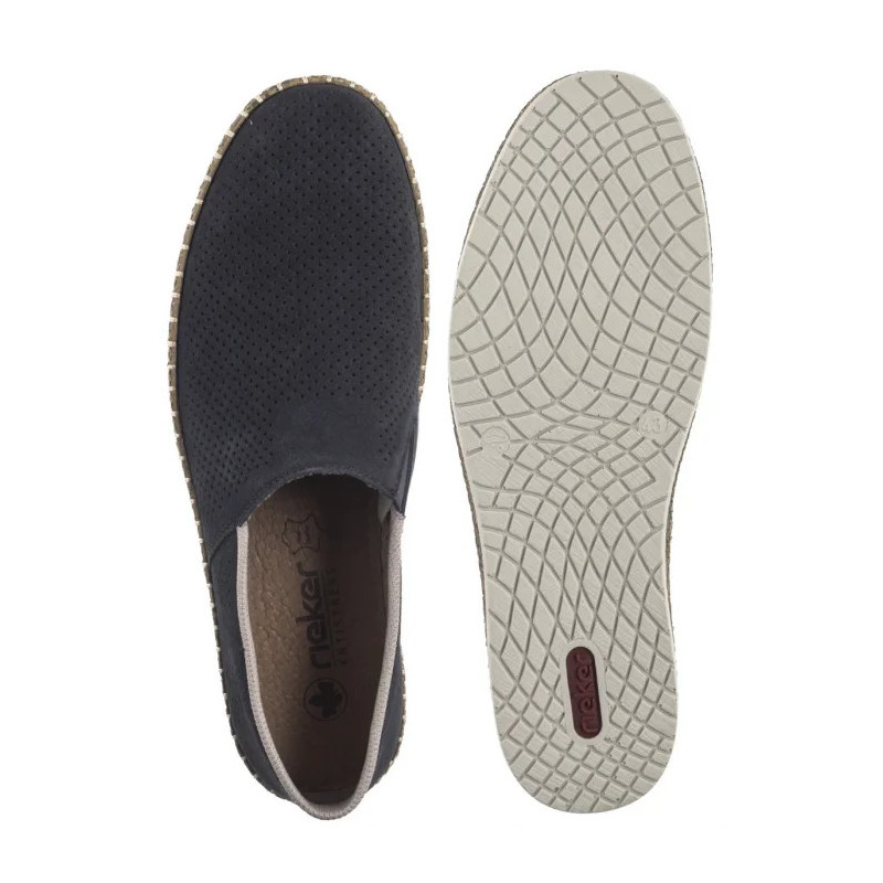 Rieker Niebieskie B5285-14 Blue (RI259-a) čības