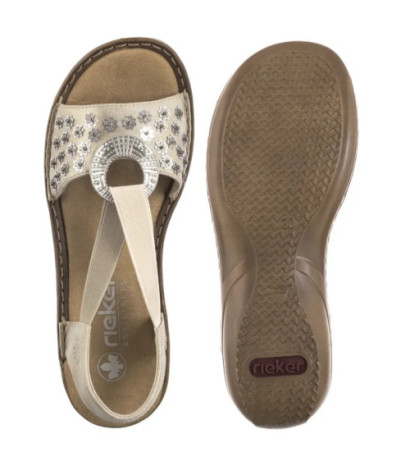 Rieker Platynowe 608B5-90 Metallic (RI260-a) sandaalid