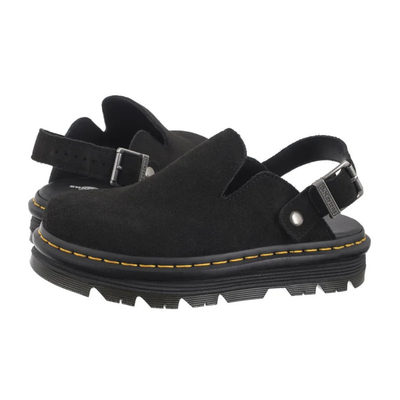 Dr. Martens ZebZag Mule Eh Suede Black 31657001 (DR104-a) Sieviešu apavi/Flip Flops