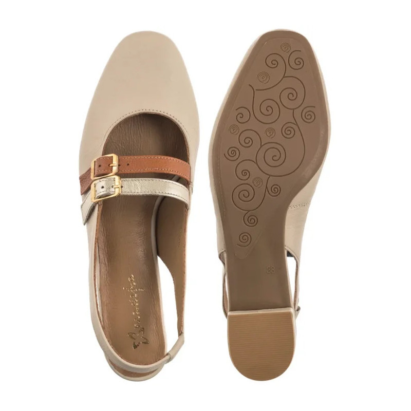 Maciejka Beżowe 06898-04/00-1 (MA1339-a) kurpes