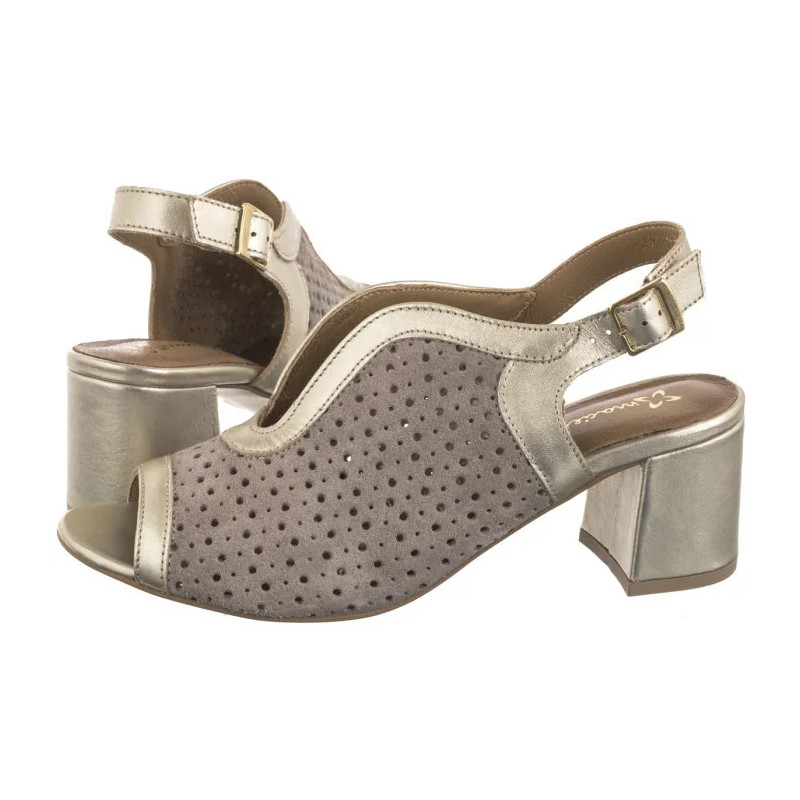 Maciejka Beżowe+Złote 06920-04/00-1 (MA1340-a) shoes