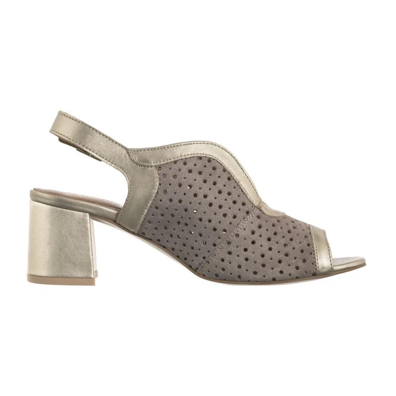 Maciejka Beżowe+Złote 06920-04/00-1 (MA1340-a) shoes