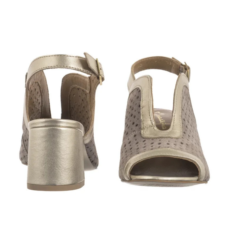 Maciejka Beżowe+Złote 06920-04/00-1 (MA1340-a) shoes