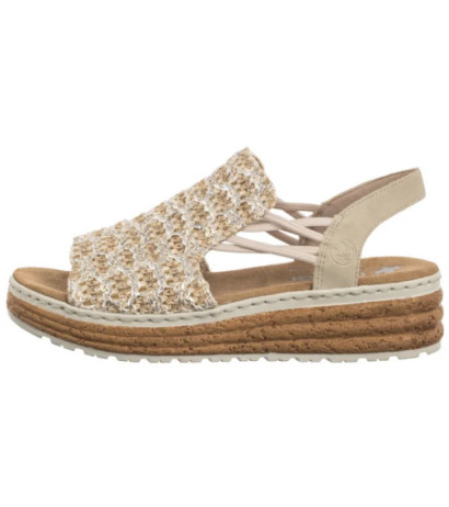 Rieker Beżowe 62741-60 Beige (RI256-b) kingad